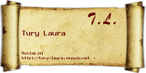 Tury Laura névjegykártya